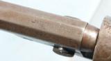 CIVIL WAR ERA EARLY COLT 1849 POCKET BELLY GUN REVOLVER WITH PERIOD 2 3/4" CUTDOWN BARREL. - 4 of 7