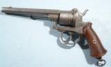 CIVIL WAR ERA ENGRAVED BELGIAN PINFIRE 9MM DOUBLE ACTION REVOLVER.
- 2 of 6