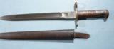 SWISS MODEL 1889 OR M1889 SCHIMDT RUBIN RIFLE BAYONET & SCABBARD FOR 1911 RIFLE BY NEUHAUSEN. - 1 of 4