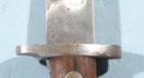 U.S. MODEL 1896 KRAG JORGENSEN CUTDOWN BAYONET FIGHTING KNIFE, DATED 1897.- 4 of 4