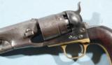 EARLY CIVIL WAR COLT U.S. MODEL 1860 PERCUSSION .44 CAL. 4 SCREW ARMY REVOLVER CA. 1862.- 4 of 8