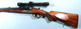SUPERB PRE WAR GERMAN 8X57JR DOUBLE RIFLE BY ERNST SCHULZ OF SUHL W/ORIG. GERARD LANDLICHT 4X SCOPE. - 2 of 13