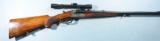 SUPERB PRE WAR GERMAN 8X57JR DOUBLE RIFLE BY ERNST SCHULZ OF SUHL W/ORIG. GERARD LANDLICHT 4X SCOPE. - 1 of 13