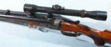 SUPERB PRE WAR GERMAN 8X57JR DOUBLE RIFLE BY ERNST SCHULZ OF SUHL W/ORIG. GERARD LANDLICHT 4X SCOPE. - 8 of 13