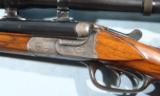 SUPERB PRE WAR GERMAN 8X57JR DOUBLE RIFLE BY ERNST SCHULZ OF SUHL W/ORIG. GERARD LANDLICHT 4X SCOPE. - 7 of 13