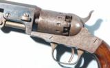 CIVIL WAR ERA FACTORY ENGRAVED MANHATTAN PERCUSSION .31 CAL. POCKET REVOLVER CA. 1860-61. - 3 of 10