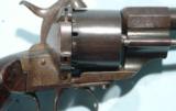 CIVIL WAR LEFAUCHEUX MODEL 1854 SINGLE ACTION 12 MM PINFIRE CAVALRY REVOLVER CIRCA 1861. - 3 of 6