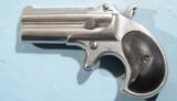 EXCELLENT REMINGTON ARMS CO. 41 RF CAL. OVER UNDER DOUBLE DERRINGER CA. 1880’S.
- 2 of 6