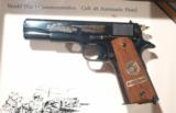 MINT COLT COMMEMORATIVE WWI OR WW1 CHATEAU THIERRY 1911 .45ACP PISTOL NEW IN BOX W/ CASE, CIRCA 1967. - 2 of 5