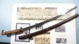 FINE JAPANESE KATANA (SAMURAI SWORD) CIRCA LATE 1700’S IN WW2 MILITARY MOUNTS WITH BRINGBACK HISTORY.
- 1 of 9