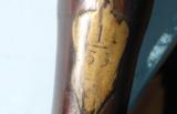 VERY HISTORIC REVOLUTIONARY WAR GEORGE III PATTERN 1756 1ST MODEL LONG LAND 33RD. REGT. MARKED FLINTLOCK MUSKET (BATTLE OF YORKTOWN REGIMENT). - 8 of 14