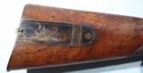 ULTRA RARE KING GEORGE III INDIAN WARRIOR’S PRESENTATION PATTERN 1816 FLINTLOCK RIFLE BY HENRY TATHAM FOR SERVICE IN THE WAR OF 1812. - 4 of 13