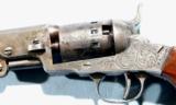 LONDON PISTOL COMPANY FACTORY ENGRAVED SILVER PLATED .31 CAL. PERCUSSION POCKET REVOLVER CA. 1860’S. - 3 of 9