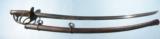SUPERIOR CIVIL WAR ROBY U.S. MODEL 1860 CAVALRY SABER AND SCABBARD DATED 1864.
- 1 of 6