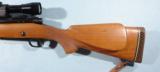 RARE WINCHESTER MODEL 70 MANNLICHER STOCKED .30-06 RIFLE WITH 19" BARREL. - 5 of 6