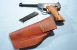 BELGIUM BROWNING CHALLENGER .22LR CAL. 6 ¾” PISTOL W/HOLSTER & EXTRA MAG. - 2 of 6