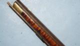 EASTERN OHIO PERCUSSION .36 CAL. LONG RIFLE SIGNED "LB" ATTRIBUTED TO LEMUEL BROWN OF WASHINGTON CTY, CIRCA 1830'S. - 8 of 9