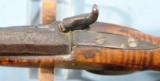 EASTERN OHIO PERCUSSION .36 CAL. LONG RIFLE SIGNED "LB" ATTRIBUTED TO LEMUEL BROWN OF WASHINGTON CTY, CIRCA 1830'S. - 6 of 9