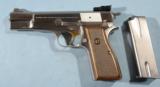 FN BROWNING HI POWER HP NICKEL SILVER 9MM D.A. PISTOL.
- 4 of 4