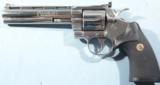 COLT PYTHON .357 MAG. POLISHED STAINLESS 6” REVOLVER CA. 1990’S. - 2 of 5