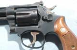 SMITH & WESSON K-22 COMBAT MASTERPIECE 4” BLUE REVOLVER CA. 1950’S.- 3 of 5