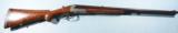CASED HUSQVARNA HAMMERLESS 9.3x74R DOUBLE RIFLE.- 1 of 12