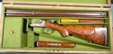 CASED HUSQVARNA HAMMERLESS 9.3x74R DOUBLE RIFLE.- 12 of 12