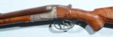 CASED HUSQVARNA HAMMERLESS 9.3x74R DOUBLE RIFLE.- 6 of 12