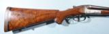 CASED HUSQVARNA HAMMERLESS 9.3x74R DOUBLE RIFLE.- 2 of 12