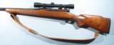 PRE-64 WINCHESTER MODEL 70 FEATHERWEIGHT .243WIN BOLT ACTION RIFLE WITH SCOPE, CIRCA 1960. - 4 of 7