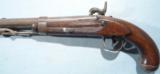 A. WATERS U.S. MODEL 1836 PERCUSSION CONE CONVERSION PISTOL DATED 1841. - 5 of 8