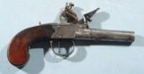 BRITISH GEORGE III FLINTLOCK BOXLOCK TURN-BARREL POCKET PISTOL BY JAMES WALLIS OF LONDON CA. 1780’S. - 2 of 7
