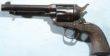 COLT SINGLE ACTION 1ST. GENERATION .38 SPEC. CAL. 5 ½” REVOLVER. - 1 of 8