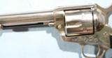 NEW IN BOX COLT MODEL 1873 SINGLE ACTION ARMY 2ND YEAR OF 2ND GEN .38SPL NICKEL 7 1/2" REVOLVER, CIRCA 1957. - 5 of 10