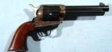 NEW IN BOX COLT MODEL 1873 SINGLE ACTION ARMY SAA 1ST YEAR OF 2ND GEN .45COLT BLUE 5 1/2" REVOLVER, CIRCA 1956. - 2 of 7