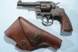 WW2 COLT COMMANDO .38 SPECIAL 4” REVOLVER CA. 1943 W/HOLSTER. - 1 of 9