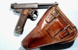 WW2 OR WWII JAPANESE NAMBU TYPE 14 8X22MM SMALL GUARD SEMI-AUTO PISTOL WITH HOLSTER, CIRCA 1936. - 2 of 6