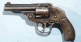 IVER JOHNSON SAFETY AUTOMATIC HAMMERLESS 2ND MODEL .38S&W 3 1/4" REVOLVER, CIRCA 1897. - 2 of 5