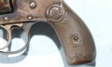 IVER JOHNSON SAFETY AUTOMATIC HAMMERLESS 2ND MODEL .38S&W 3 1/4" REVOLVER, CIRCA 1897. - 3 of 5