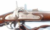 EXCELLENT CIVIL WAR SPRINGFIELD U.S. MODEL 1816 H&P CONVERSION RIFLED MUSKET FOR NEW JERSEY DATED 1861. - 1 of 8