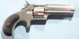 BRILLIANT ORIGINAL REMINGTON SMOOT #1 .30RF SHORT CAL. POCKET REVOLVER CIRCA 1870’S. - 1 of 6