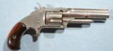 SMITH & WESSON NO. 1 1/2 2ND ISSUE .32S&W RF NICKEL REVOLVER, CIRCA 1870'S. - 1 of 7