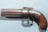 ALLEN & THURBER, WORCESTER, MASS. POCKET .32 CAL. PEPPERBOX DATED 1845. - 1 of 7