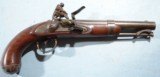 A. WATERS U.S. MODEL 1836 FLINTLOCK PISTOL DATED 1840. - 1 of 8