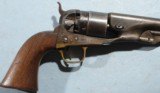 EARLY CIVIL WAR COLT U.S. MODEL 1860 FOUR SCREW PERCUSSION .44 CAL. ARMY REVOLVER. - 2 of 9