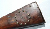 U.S. MODEL 1816 PERCUSSION CONVERSION MUSKET WITH INDIAN TRADE TACKED STOCK CA. 1860’S-70’s. - 5 of 10