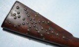 U.S. MODEL 1816 PERCUSSION CONVERSION MUSKET WITH INDIAN TRADE TACKED STOCK CA. 1860’S-70’s. - 2 of 10