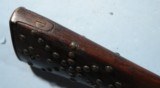 U.S. MODEL 1816 PERCUSSION CONVERSION MUSKET WITH INDIAN TRADE TACKED STOCK CA. 1860’S-70’s. - 10 of 10