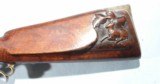 ORNATE GERMAN SILVER MOUNTED PERCUSSION DOUBLE RIFLE SIGNED MORGENROTH IN GERNRODE CA. 1830. - 7 of 13