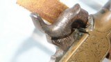 BRITISH BRASS FRAME BOXLOCK TURN BARREL .45 CAL. PERCUSSION POCKET PISTOL SIGNED SMITH/LONDON CA. 1850. - 7 of 9